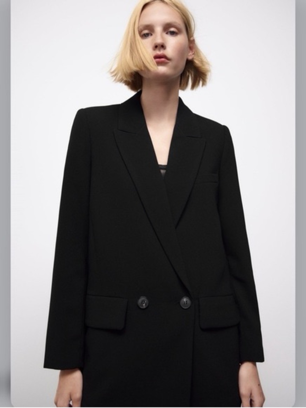 Zara Oversized Double Breast Blazer